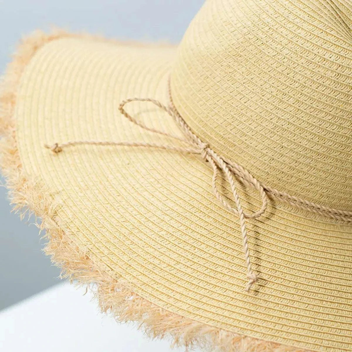 Frayed Brim Straw Hat Hats Styled Society xoxo