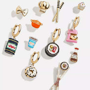 Food Theme Copper Asymmetry Earring Earrings Styled Society xoxo