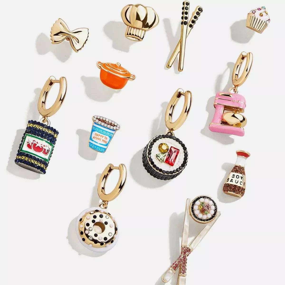 Food Theme Copper Asymmetry Earring Earrings Styled Society xoxo