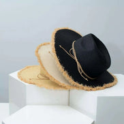 Frayed Brim Straw Hat Hats Styled Society xoxo