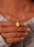 Sunflower Shape 18K Gold-Plated Pendant Necklace Necklace Gold / One Size Styled Society xoxo