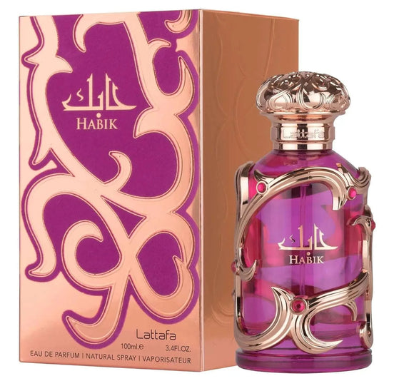 Lattafa Habik Eau de Parfum Spray – Long-Lasting Floral, Fruity & Musky Fragrance for Women (3.4 oz / 100 ml) Fragrance United States Styled Society xoxo